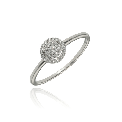 Frank Trautz fehér arany gyűrű 52-es méret (1-05711-52-0089/52)